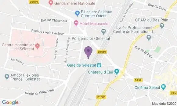Localisation Selestat Heyden Bp - 67600
