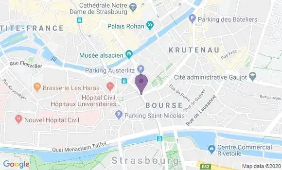 Localisation Strasbourg Bourse - 67064