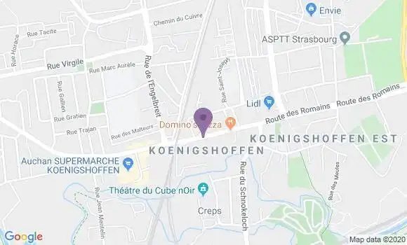 Localisation Strasbourg Koenigshoffen - 67200