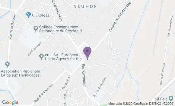 Localisation Strasbourg Neuhof - 67100