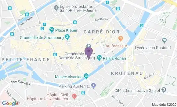 Localisation Strasbourg Pl Cathedrale - 67000