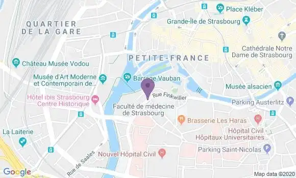 Localisation Strasbourg Finkwiller Bp - 67000