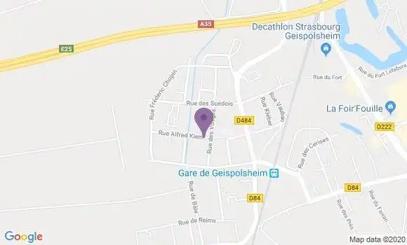 Localisation Geispolsheim les Coquelicots Bp - 67118