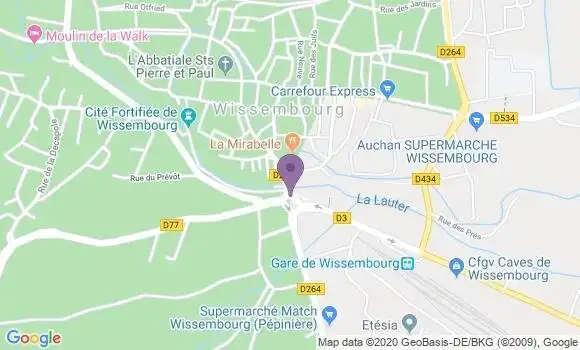 Localisation Wissembourg Air Ap - 67160