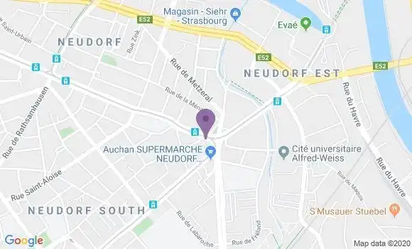 Localisation Strasbourg Musau Bp - 67100