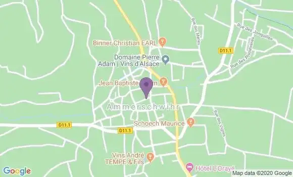 Localisation Ammerschwihr Bp - 68770