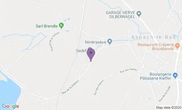 Localisation Aspach le Bas Bp - 68700