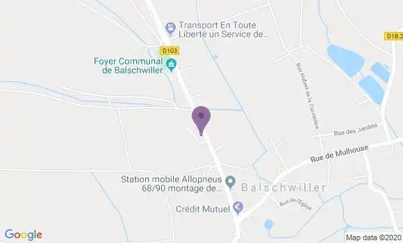 Localisation Balschwiller Ap - 68210