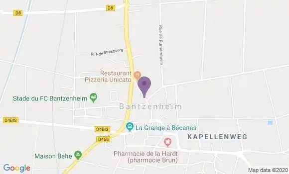 Localisation Bantzenheim Bp - 68490