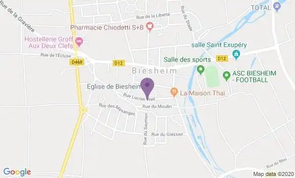 Localisation Biesheim Bp - 68600