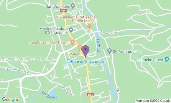 Localisation Bitschwiller les Thann Bp - 68620