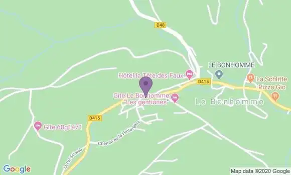 Localisation Le Bonhomme Ap - 68650