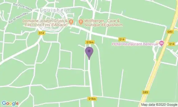 Localisation Eguisheim Bp - 68420