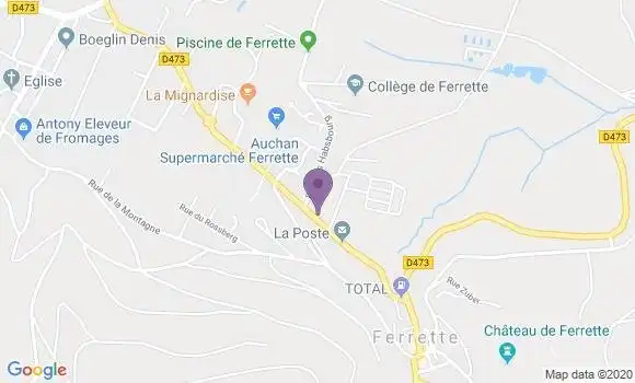 Localisation Ferrette Bp - 68480