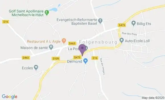 Localisation Folgensbourg Ap - 68220