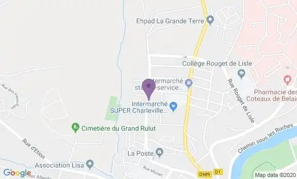 Localisation Charleville Mezieres Houillere Bp - 08000