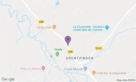 Localisation Grentzingen Bp - 68960
