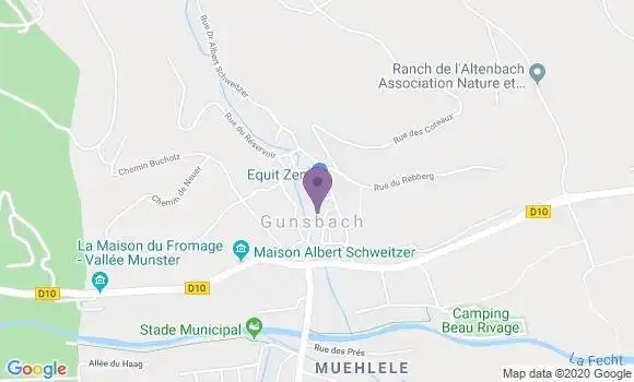 Localisation Gunsbach Ap - 68140
