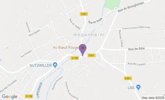 Localisation Hegenheim Bp - 68220