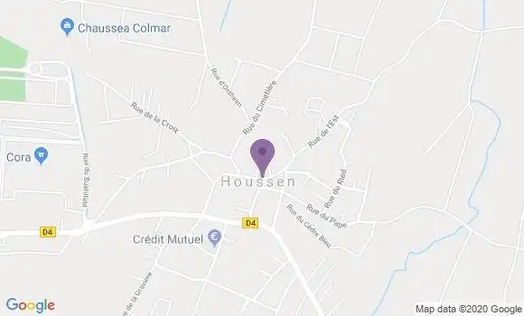 Localisation Houssen Bp - 68125