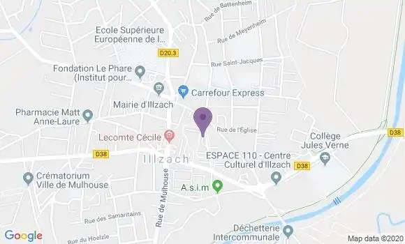 Localisation Illzach - 68110