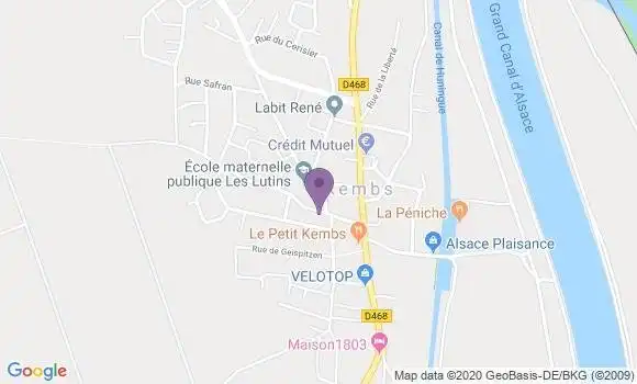 Localisation Kembs Bp - 68680