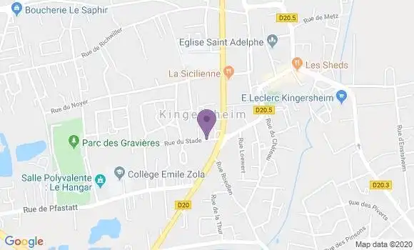 Localisation Kingersheim Bp - 68260