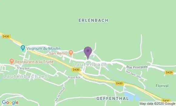 Localisation Lautenbach Bp - 68610