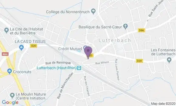 Localisation Lutterbach Bp - 68460