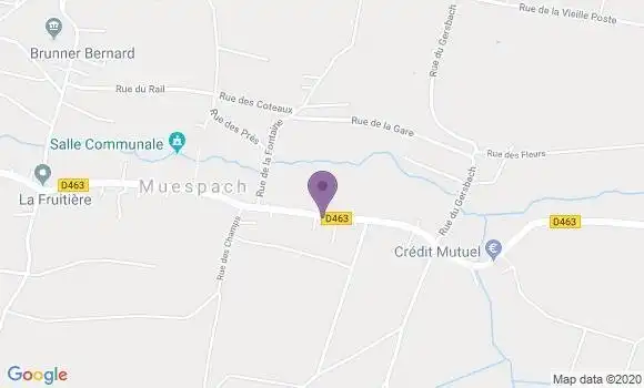 Localisation Muespach Bp - 68640