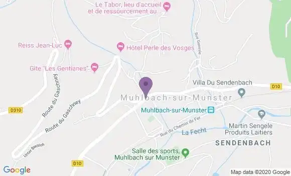 Localisation Muhlbach sur Munster Ap - 68380
