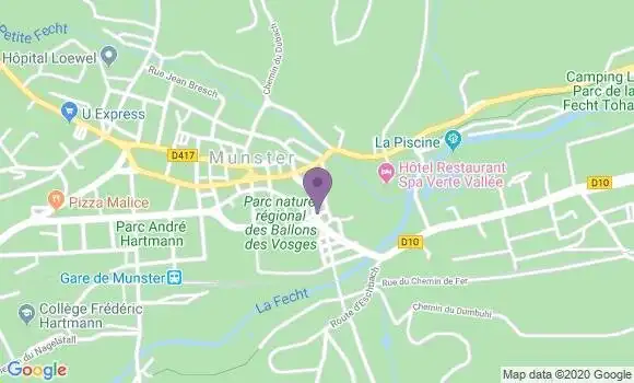 Localisation Munster - 68140