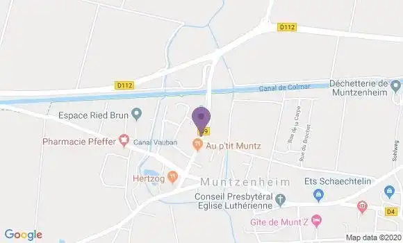 Localisation Muntzenheim Bp - 68320