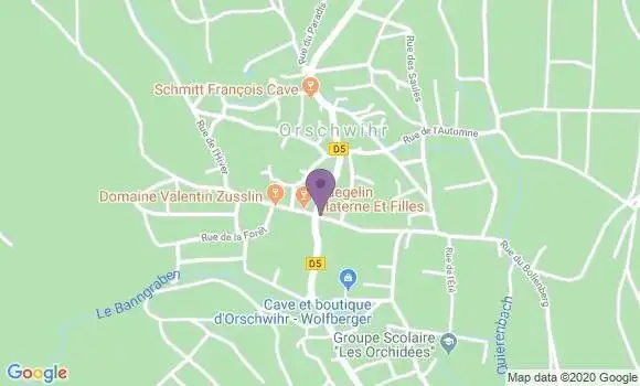 Localisation Orschwihr Bp - 68500