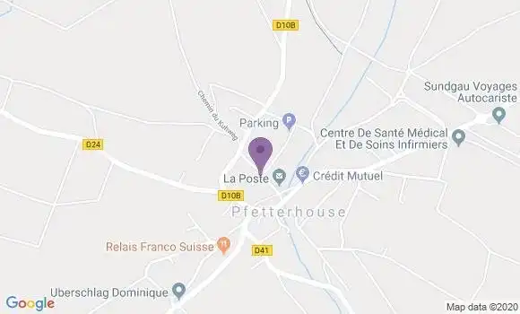Localisation Pfetterhouse Bp - 68480