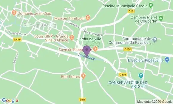 Localisation Ribeauville - 68150