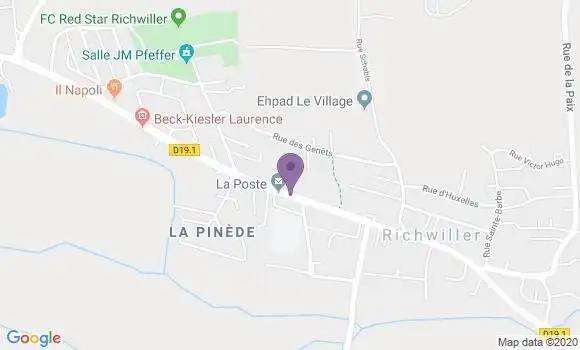 Localisation Richwiller Bp - 68120
