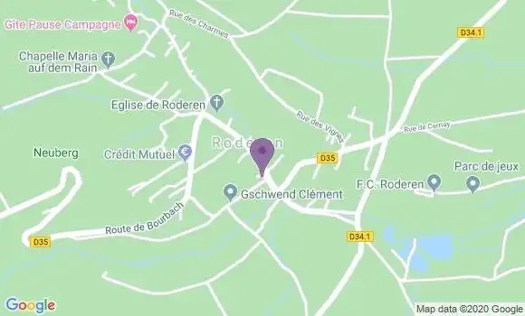 Localisation Roderen Ap - 68800