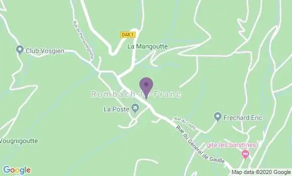 Localisation Rombach le Franc Bp - 68660