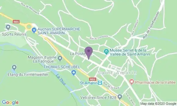 Localisation Saint Amarin Bp - 68550