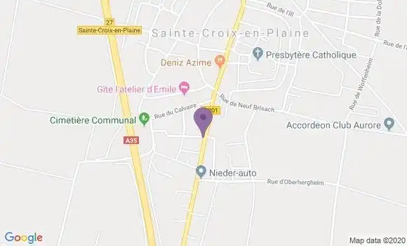 Localisation Sainte Croix En Plaine Bp - 68127