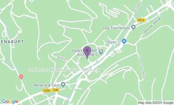 Localisation Sainte Marie Aux Mines Bp - 68160