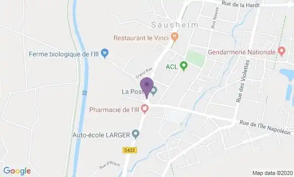 Localisation Sausheim Bp - 68390