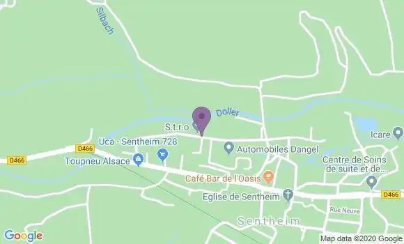 Localisation Sentheim Ap - 68780