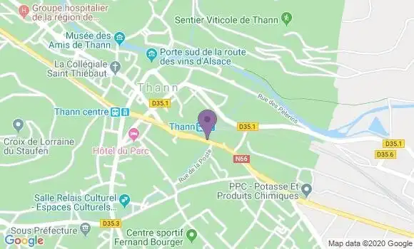 Localisation Thann - 68800