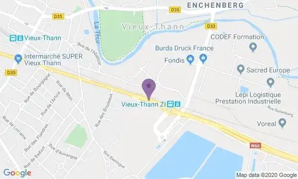 Localisation Vieux Thann Bp - 68800