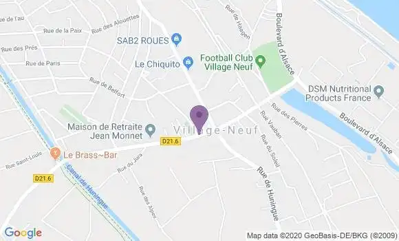 Localisation Village Neuf Bp - 68128