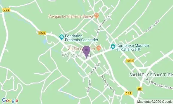 Localisation Wattwiller Ap - 68700