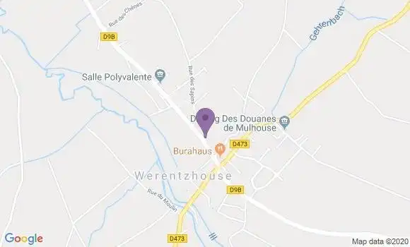 Localisation Werentzhouse Ap - 68480