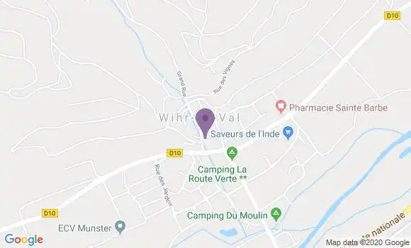 Localisation Wihr Au Val Bp - 68230
